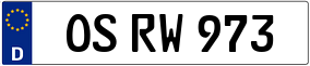 Trailer License Plate